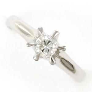 LuxUness PT900 Platinum Diamond Ring 13 Metal Ring